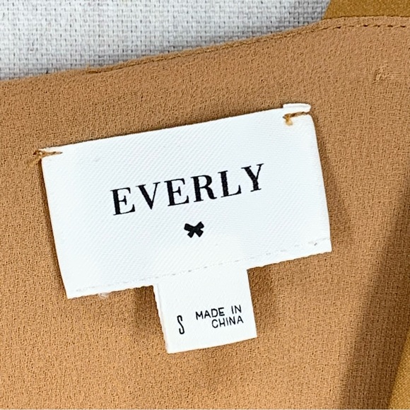 Everly~Women’s Sleeveless Jumpsuit~Cropped‎ Wide Leg~Golden Yellow~Sz S - Picture 4 of 11